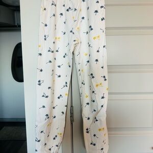 O'Neill Kids Joggers - White with Yellow and Black Print